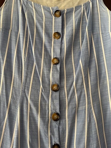 Koton diz üstü keten elbise - Görsel 4