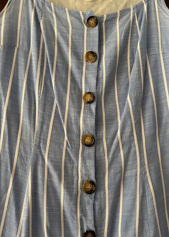 Koton diz üstü keten elbise - Görsel 4