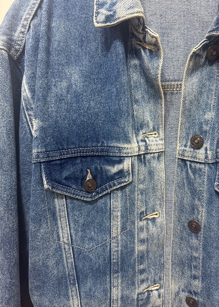 Lcw oversize temiz kot ceket - Görsel 3