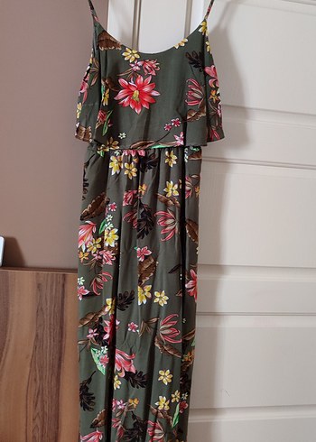 Çiçek Desenli  Bohem Uzun Elbise - Görsel 2