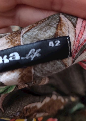 Çiçek Desenli  Bohem Uzun Elbise - Görsel 3