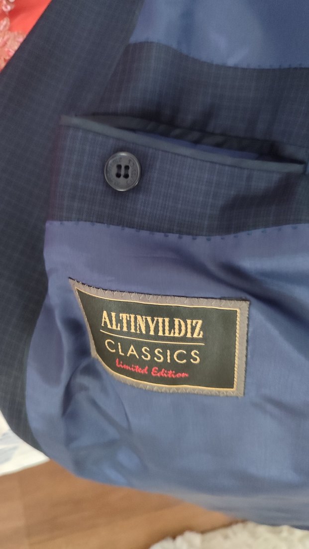 Klasik Kesim Lacivert Erkek Takım Elbise - Görsel 4