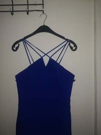 saks mavisi midi boy elbise