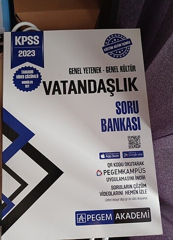 Vatandaşlık KPSS soru bankası Pegem Akademi 2023
