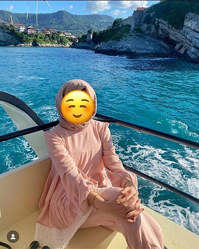 m Beden Pembe ikili takım