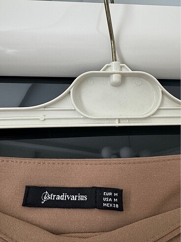 m Beden Stradivarius pileli midi boy etek
