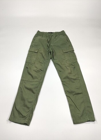 h&m yeşil kargo pantolon