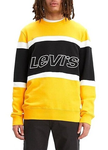 Levi's erkek bisiklet yaka sweatshirt