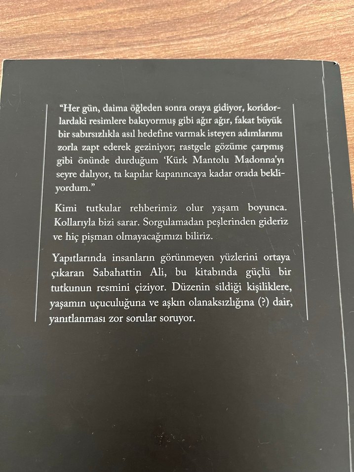 Kürk Mantolu Madonna - Sabahattin Ali - Görsel 2