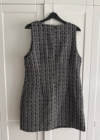 Düğmeli, Kolsuz Midi Kadın Elbise - Görsel 5