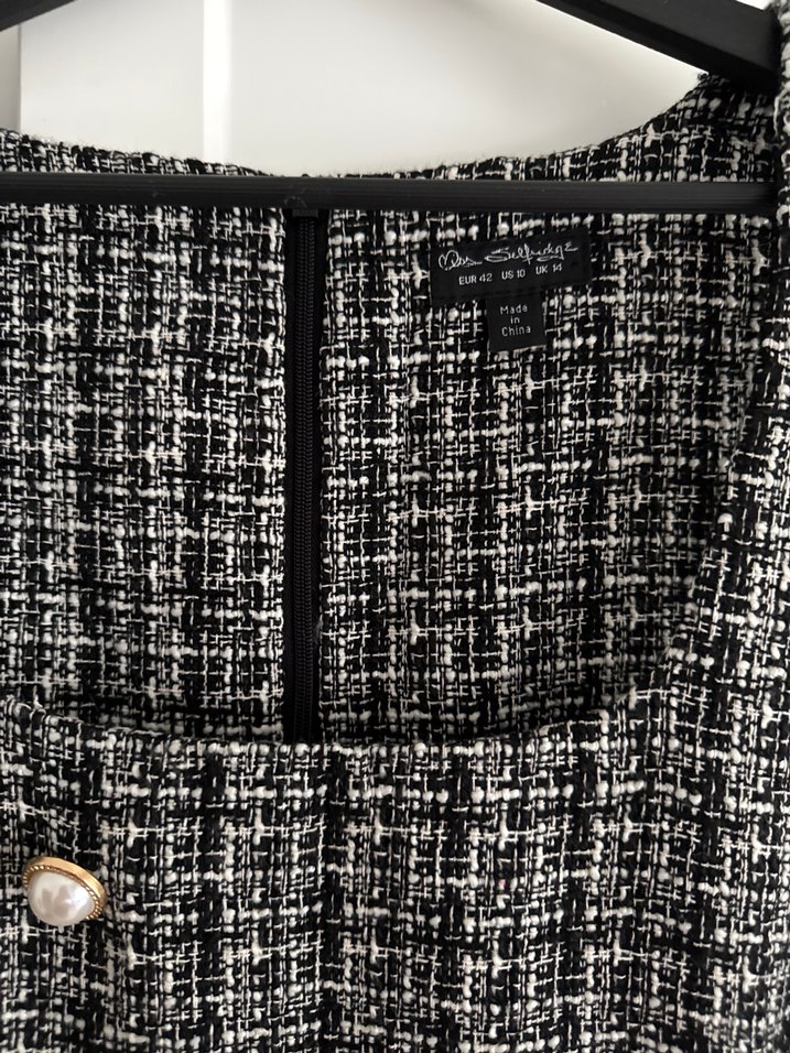 Düğmeli, Kolsuz Midi Kadın Elbise - Görsel 3