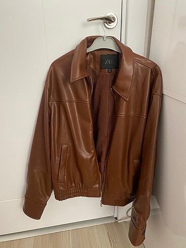 zara deri ceket - Görsel 3