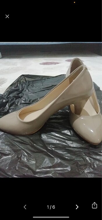 37 Beden ten rengi Renk Vizon stiletto