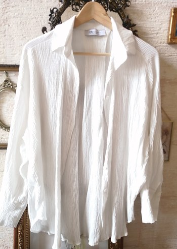s Beden beyaz Renk Mai Collection Oversize Beyaz Gömlek