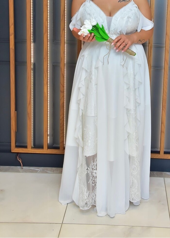 Beyaz elbise - Görsel 3