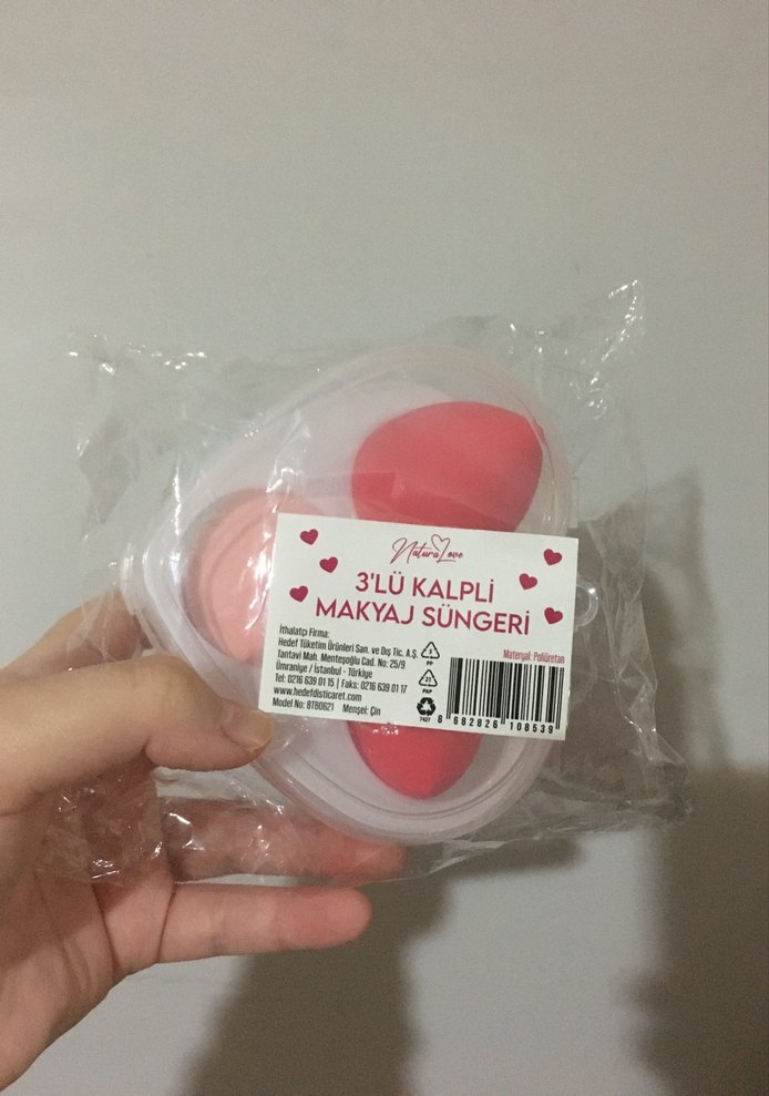 Pastel Pembe Makyaj Süngeri Seti - Görsel 4