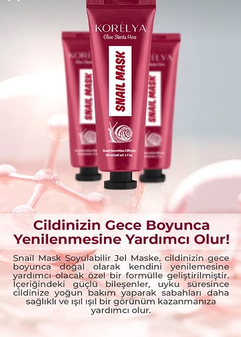 Korelya Salyangoz Maskesi 50ml - Görsel 4