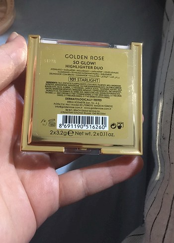 Parlak Altın Renkli Pudra - Görsel 2