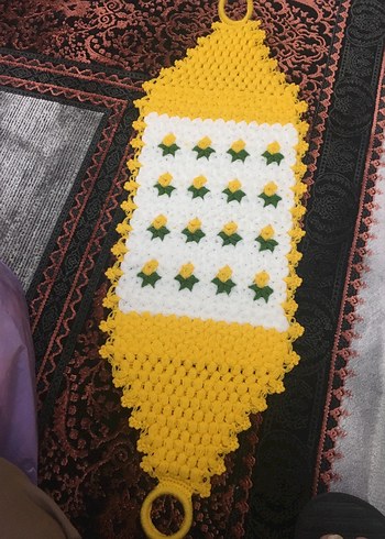 Sarı Örgü Banyo Süngeri - Görsel 2