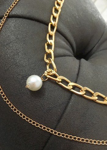 Altın Renk Zincir Detaylı Kadın Vücut Zinciri - Görsel 4