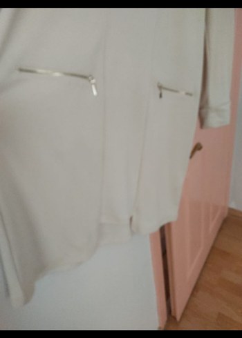 Uzun Kesim Gri Hamile Montu - Görsel 2