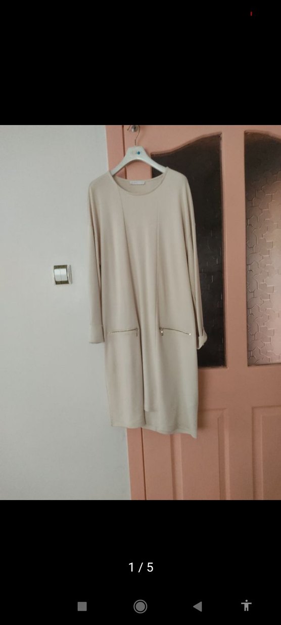 Uzun Kesim Gri Hamile Montu - Görsel 5