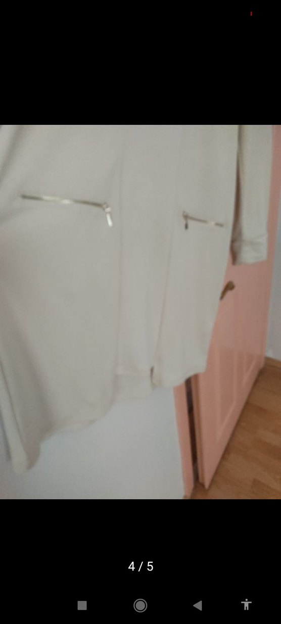 Uzun Kesim Gri Hamile Montu - Görsel 2