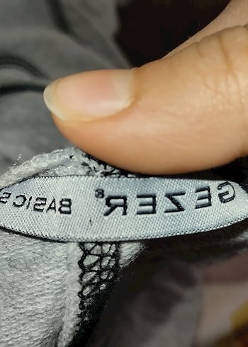 Kadın Gri Pul İşlemeli Kapüşonlu Sweatshirt - Görsel 3