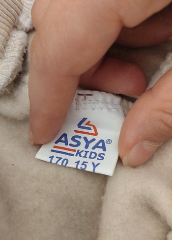 Bej kız veya erkek çocuk Çocuk Rahat Kesim Eşofman Altı - Görsel 3