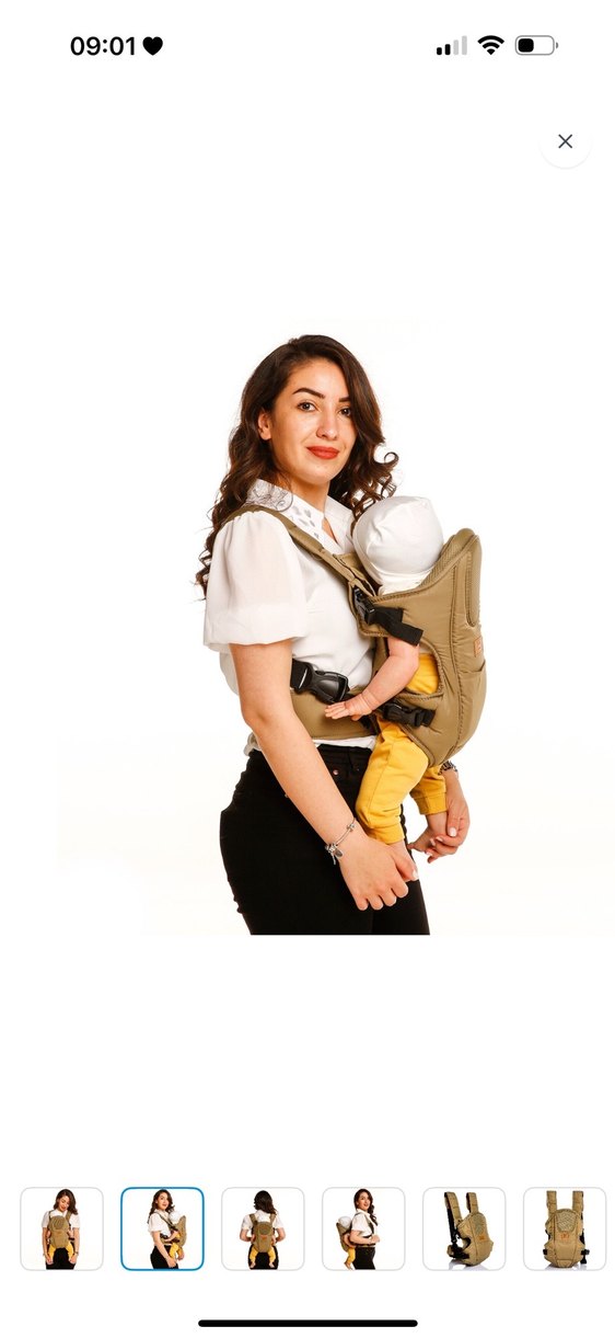 Haki Renkli Bebek Taşıyıcı - Görsel 3