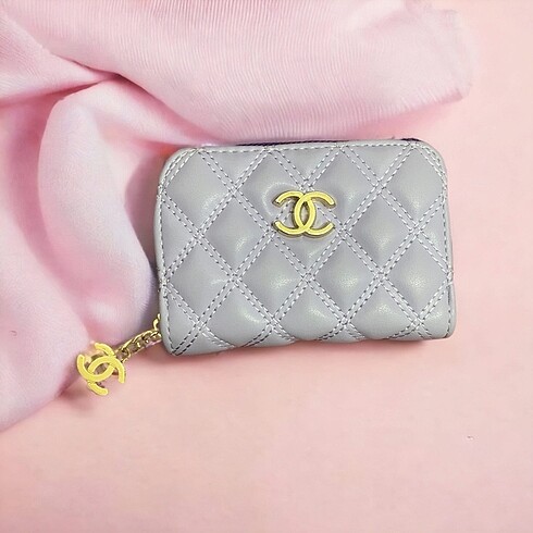 Chanel lila renk cüzden