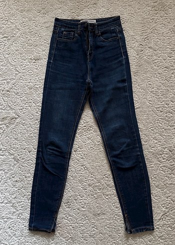 Lacivert Yüksek Bel Skinny Jean
