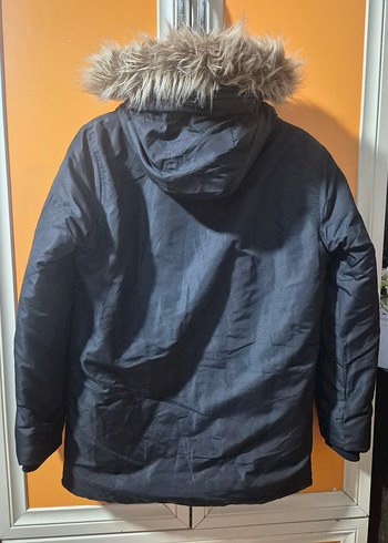 Kürklü Siyah Erkek Sokak Tarzı Mont - Görsel 2