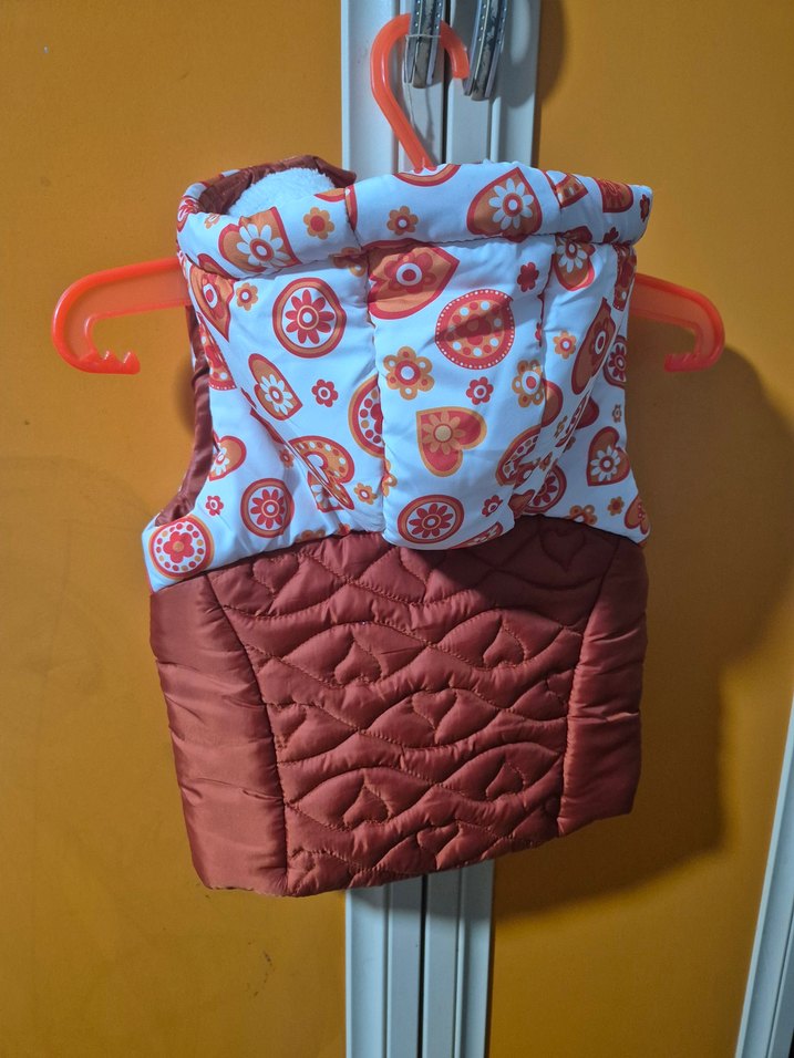 Kız Çocuk Nakışlı Renkli Yelek - Görsel 3