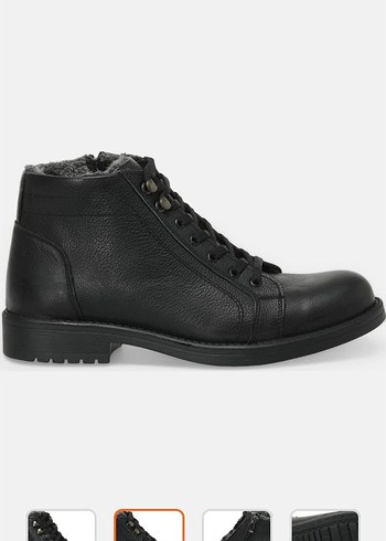 Siyah Kürklü Erkek Biker Bot Polaris - Görsel 2