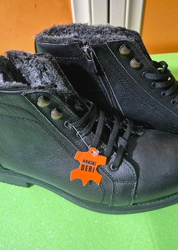 Siyah Kürklü Erkek Biker Bot Polaris - Görsel 3