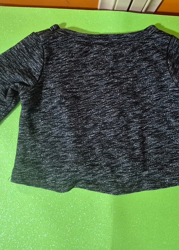 Kız Çocuk Gri Payetli Eşofman Takımı - Görsel 2