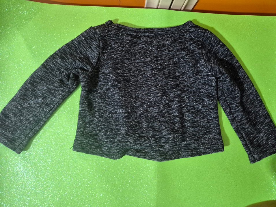 Kız Çocuk Gri Payetli Eşofman Takımı - Görsel 2