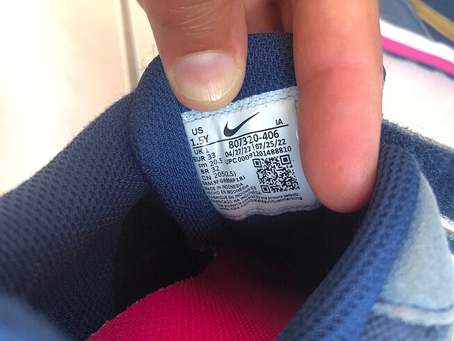 33 Beden Nike 33 numara