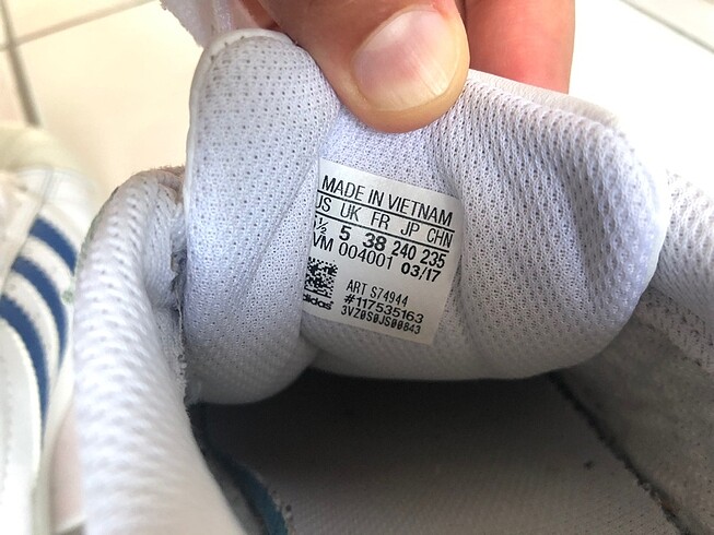 38 Beden çeşitli Renk Adidas 38 numara
