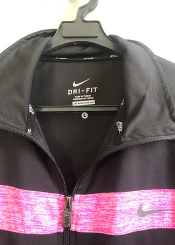 Fermuarlı Yüksek Yakalı Kadın Spor Ceket L beden - Görsel 3