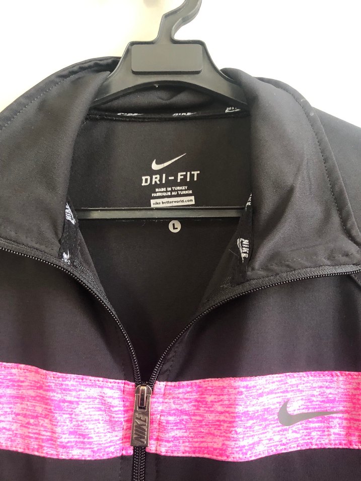 Fermuarlı Yüksek Yakalı Kadın Spor Ceket L beden - Görsel 3