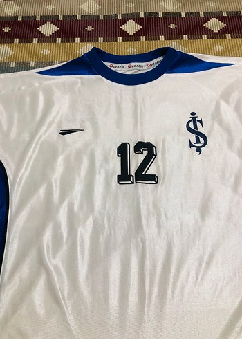 Erkek Beyaz Mavi Kısa Kollu Spor Tişört - Görsel 2