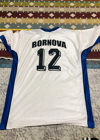 Erkek Beyaz Mavi Kısa Kollu Spor Tişört - Görsel 3