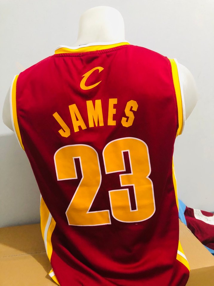 Erkek Kırmızı Cleveland Baskılı Basketbol Forması - Görsel 4