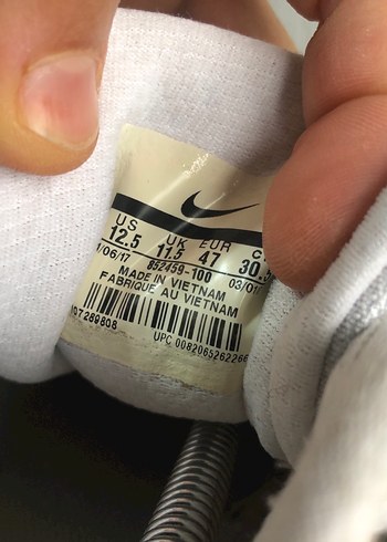 Beyaz Nike 47 numara  Spor Ayakkabı - Görsel 5