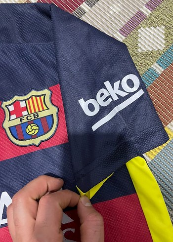 Barcelona Bordo Lacivert Erkek Spor Forması - Görsel 6