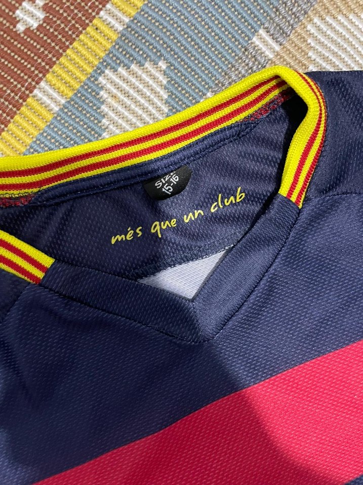 Barcelona Bordo Lacivert Erkek Spor Forması - Görsel 4