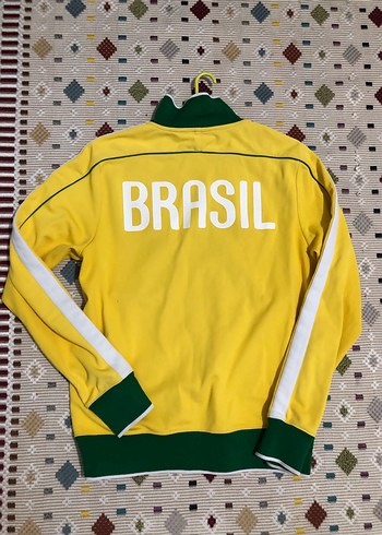 m Beden Sarı M beden Brezilya Nike Fermuarlı Sweatshirt
