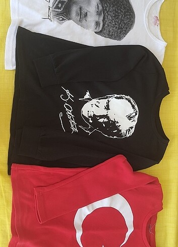 Ataturk ve Ay yıldiz Baskılı Tshirtler